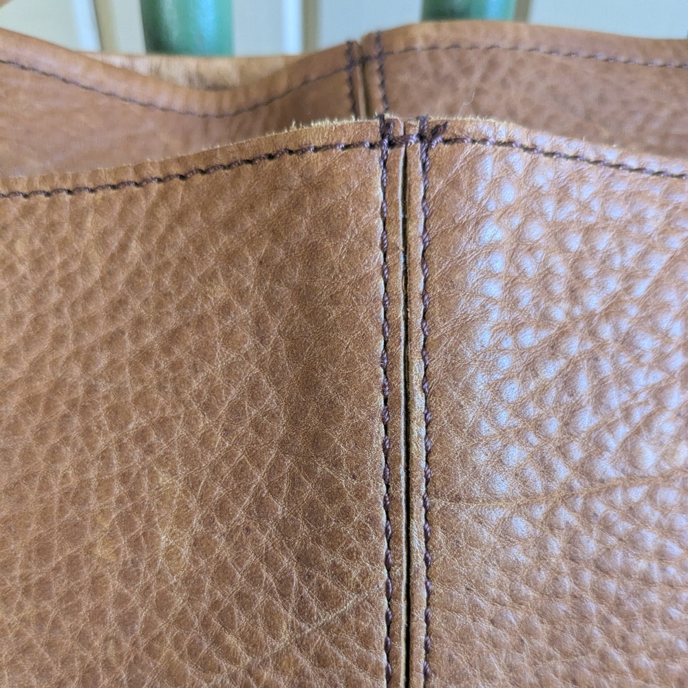Duluth Trading Company Tan Leather Crossbody Bag - Picture 3 of 9
